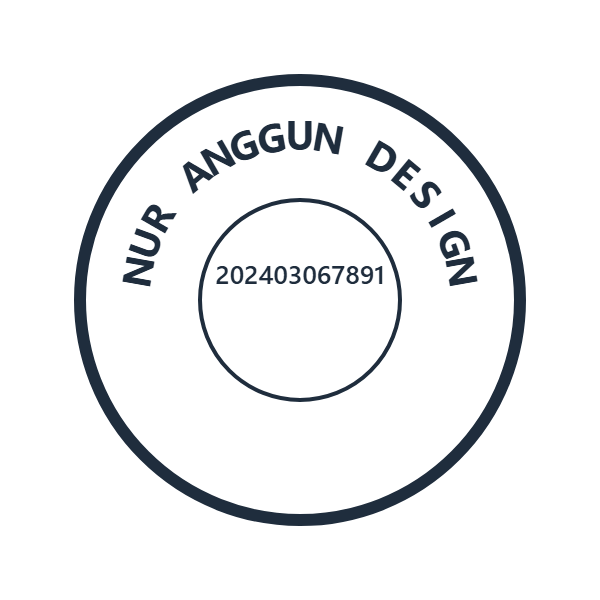 Contoh cop bulat enterprise (hitam)